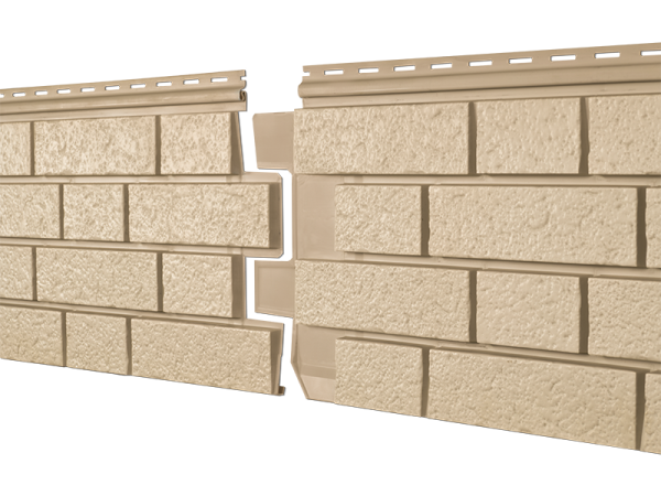 Фасадная панель Ю-пласт Стоун Хаус S-Lock Клинкер песочный купить в Пушкино