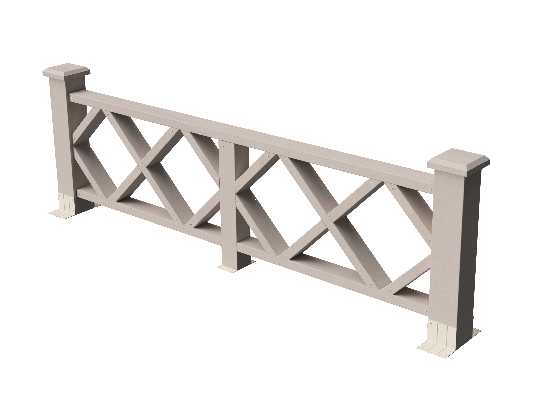 Ограждения декоративное ДПК GRINDERDECO Миллениум выбеленый дуб купить в Пушкино