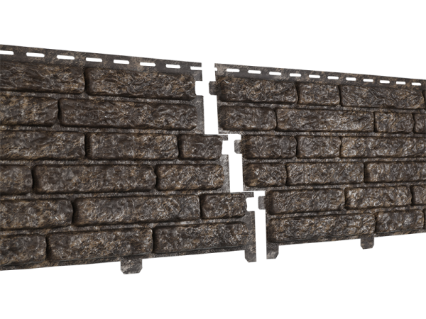 Фасадная панель Ю-пласт Стоун Хаус Кварцит Коричневый купить в Пушкино