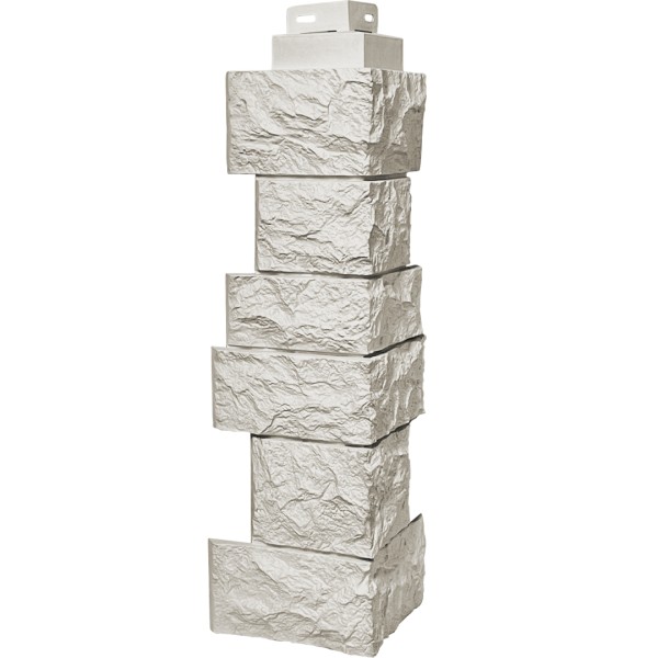 Угол наружный FineBer “Дикий камень” Жемчуг купить в Пушкино