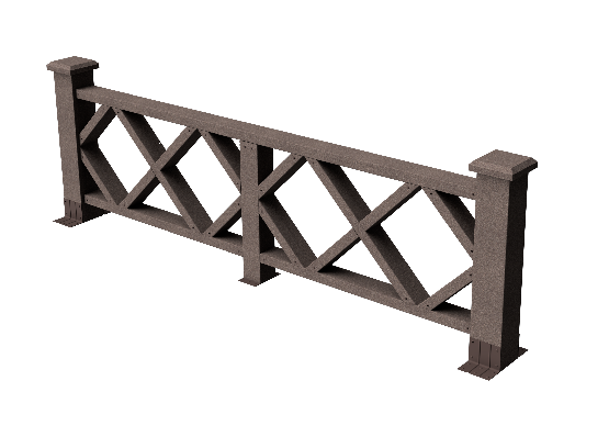 Ограждения декоративное ДПК GRINDERDECO Миллениум венге купить в Пушкино