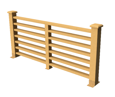 Ограждения декоративное ДПК GRINDERDECO Марсело песчаник