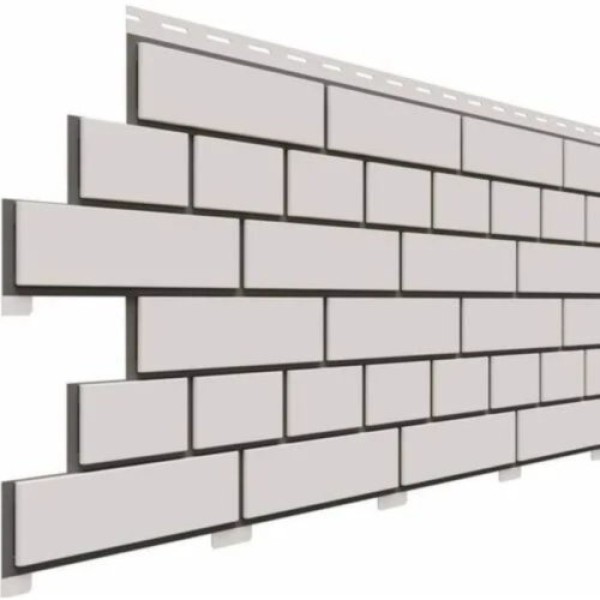 Фасадная панель Доломит Кирпич, Белый купить в Пушкино