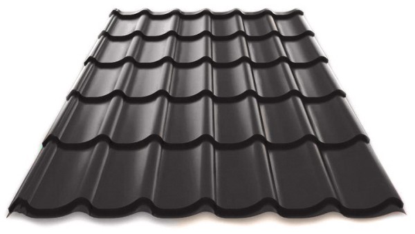 Металлочерепица Металл Профиль Norman полиэстер 0,5 сталь RAL 7024 серый купить в Пушкино