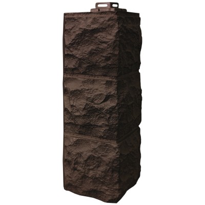 Угол наружный Fineber «Доломит» Тёмно Коричневый