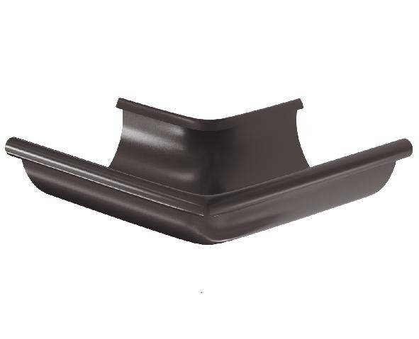 Водосток Aquasistem, система 150/100 - Угол желоба, наружный 90° RR 32 Тёмно-Коричневый купить в Пушкино