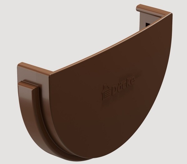 Заглушка желоба ПВХ Docke STANDART Светло-коричневый купить в Пушкино