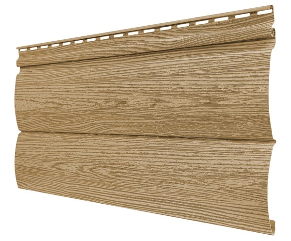 Виниловый сайдинг tecos, серия lux - оцилиндрованный брус двойной, - ангарская сосна купить в Пушкино