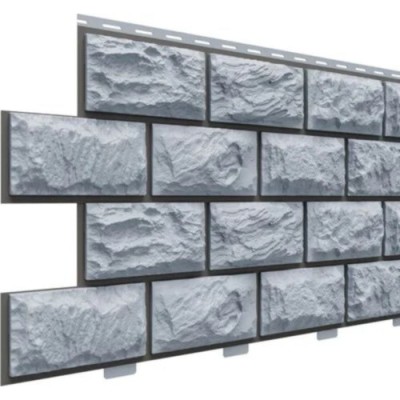 Фасадная панель Доломит Альпийский прокрашенный Серо-голубой