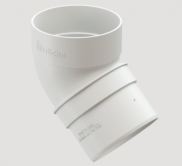 Колено 45˚ПВХ Docke STANDART пломбир купить в Пушкино