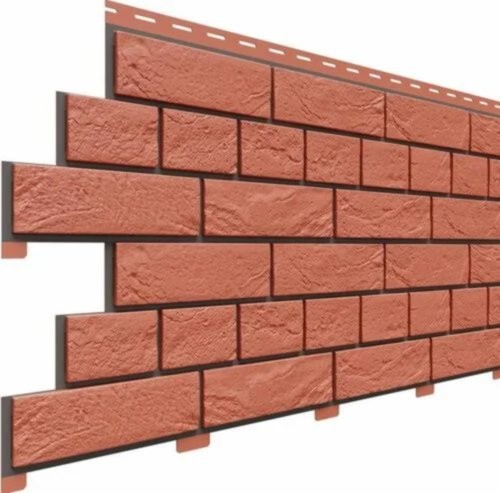 Фасадная панель Доломит Кирпич Славянка Красный купить в Пушкино
