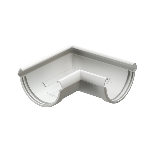 Угол желоба 90° Docke Lux ПВХ Пломбир купить в Пушкино