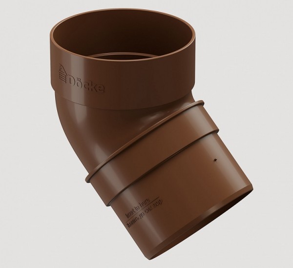 Колено 45˚ПВХ Docke STANDART Светло-коричневый купить в Пушкино