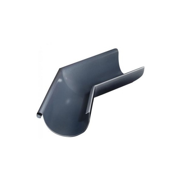 Водосток Grand Line 150x100 – Угол желоба наружный 135° RAL 7024 купить в Пушкино