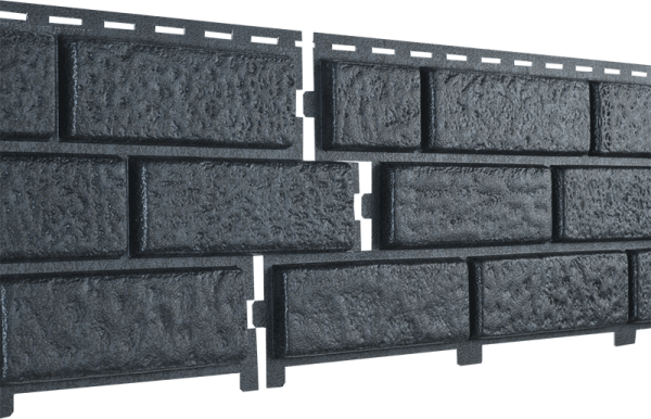 Фасадная панель Ю-Пласт Стоун Хаус Кирпич Графитовый купить в Пушкино