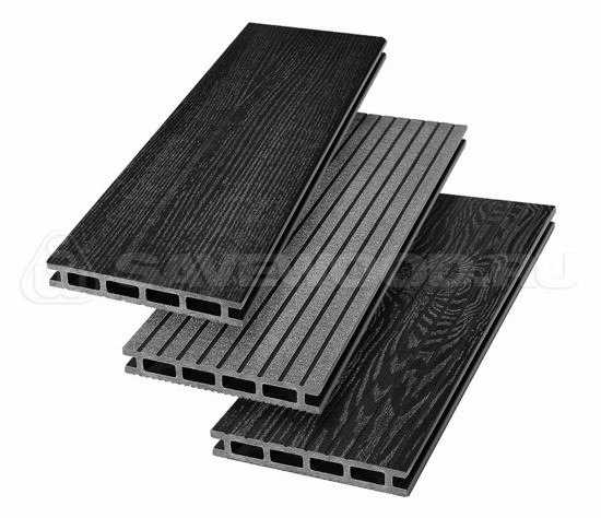 Террасная доска из ДПК SW Carpinus (R) — двухсторонняя черный купить в Пушкино