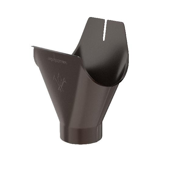 Водосток Aquasistem, система 125x90 - Воронка желоба RR 32 Тёмно-Коричневый купить в Пушкино