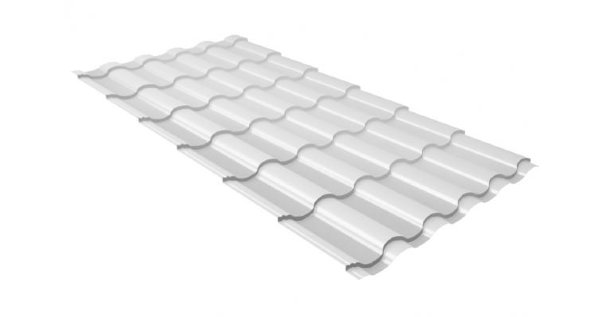 Металлочерепица кредо 0,5 Satin RAL 9003 сигнальный белый купить в Пушкино