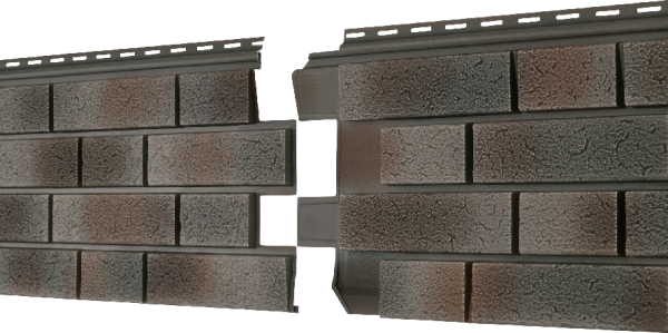 Фасадная панель Ю-пласт Стоун Хаус S-Lock Клинкер Нордик пепел купить в Пушкино