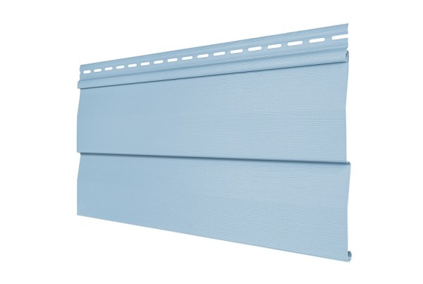 Виниловый сайдинг Tecos - корабельный брус, голубой купить в Пушкино