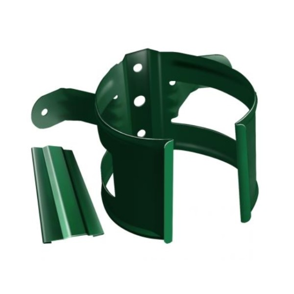 Водосток Grand Line 125x90 – Хомут трубы (на дерево) RAL 6005 купить в Пушкино