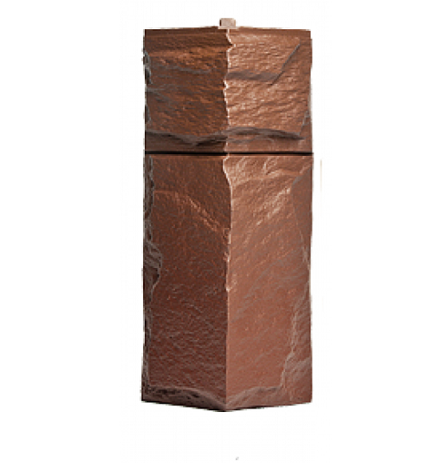 Угол T-Сайдинг-Гранит Леон Коричневый купить в Пушкино