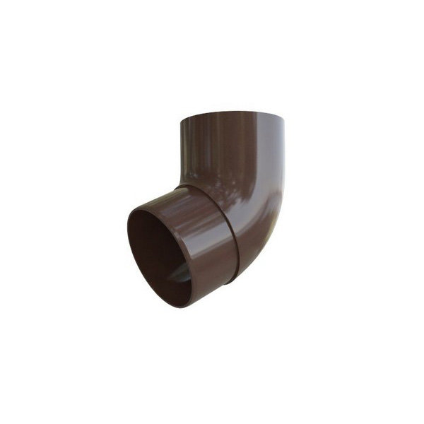 Водосток Альта-Профиль ПВХ – Колено 45 (коричневый) купить в Пушкино