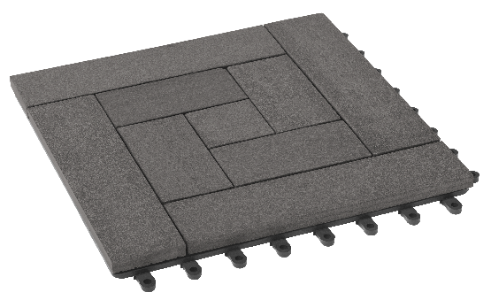 Модульный паркет ДПК GRINDERDECO Люкс 10 Серый базальт купить в Пушкино