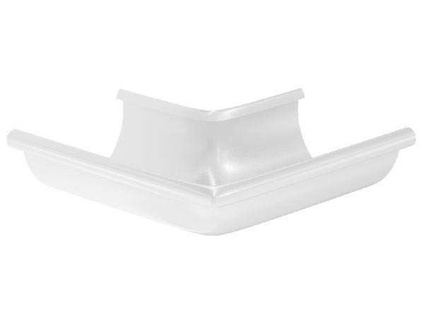 Водосток Aquasistem, система 125x90 - Угол желоба, наружный 90° RR 20 Мраморно-белый купить в Пушкино