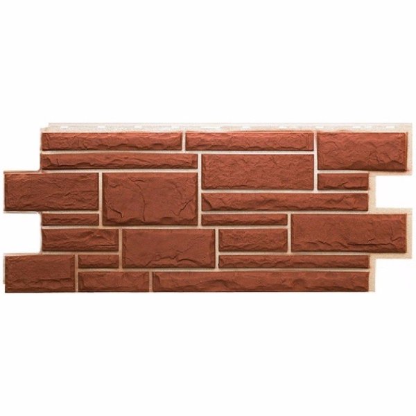 Фасадная панель Техоснастка, Камень Дикий, Коричневый купить в Пушкино