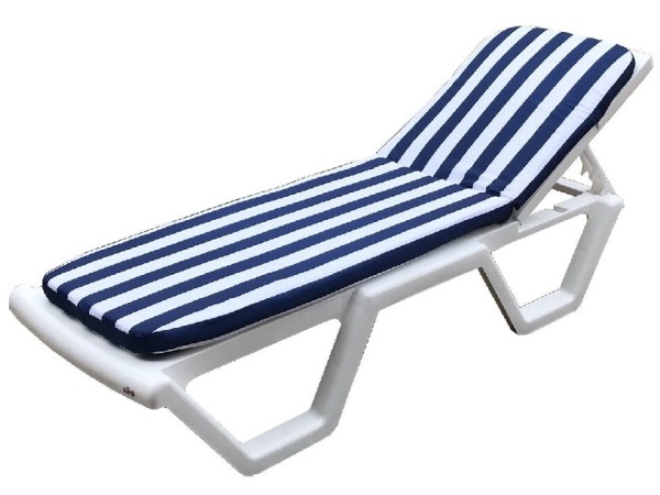 Матрас для шезлонга TWEET Синие белые полоски купить в Пушкино