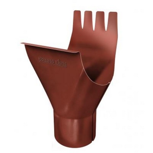 Водосток Grand Line 125x90 – Воронка желоба RAL 8004 купить в Пушкино