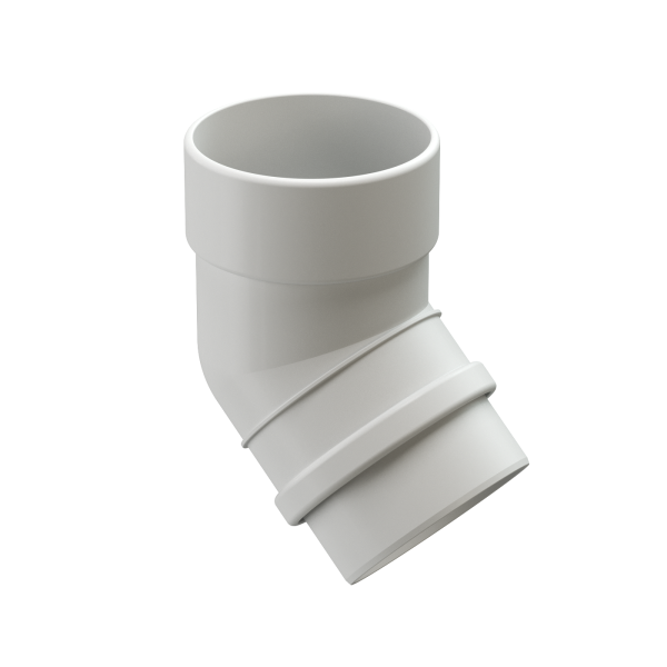 Колено 45˚ Docke Lux ПВХ Пломбир купить в Пушкино