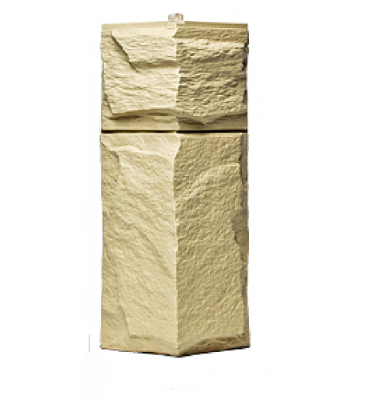 Угол T-Сайдинг-Гранит Леон Желтый