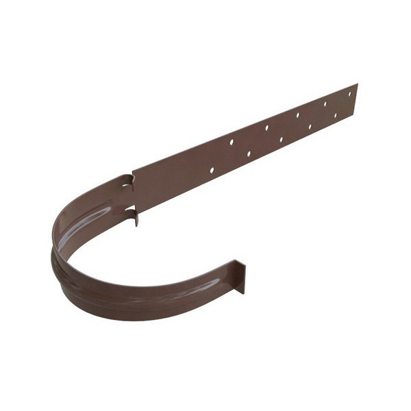 Водосток Альта-Профиль ПВХ – Кронштейн желоба (коричневый) купить в Пушкино