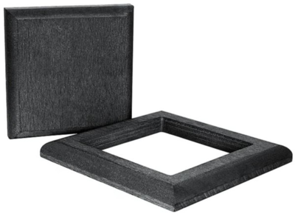 Комплект крышка и юбка ДПК для столба Polivan SINGARAJA черный купить в Пушкино