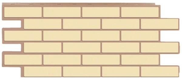 Фасадная панель T-Сайдинг - Кирпич Модерни Желтый купить в Пушкино