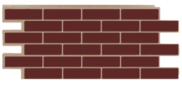 Фасадная панель T-Сайдинг - Кирпич Модерн Коричневый купить в Пушкино