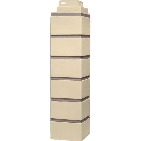 Угол наружный Fineber «Кирпич клинкерный» Желтый купить в Пушкино