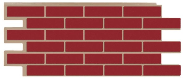 Фасадная панель T-Сайдинг - Кирпич Модерн Красный купить в Пушкино