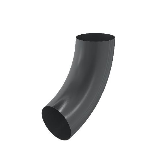 Водосток Aquasistem, система 150/100 - Колено трубы RAL 7024 Тёмно-серый купить в Пушкино