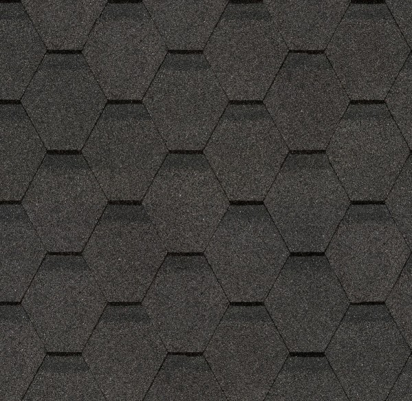 Гибкая черепица Docke, коллекция Шестигранник Серый купить в Пушкино