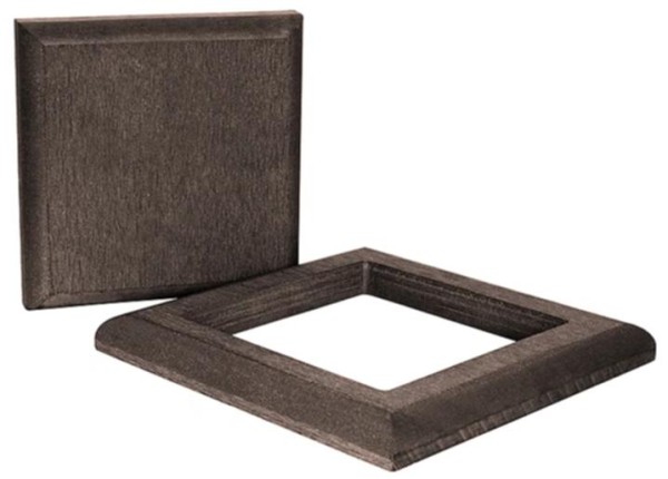 Комплект крышка и юбка ДПК для столба Polivan DENPASAR темно-коричневый купить в Пушкино