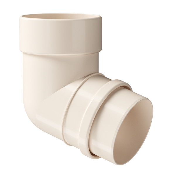 Колено 72˚ Docke Lux ПВХ Латте купить в Пушкино