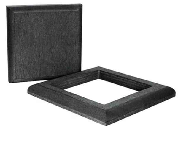 Комплект крышка и юбка ДПК для столба Polivan DENPASAR черный купить в Пушкино