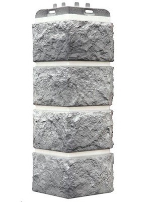 Угол наружный Grand Line Колотый Камень Гранит, Шов белый купить в Пушкино