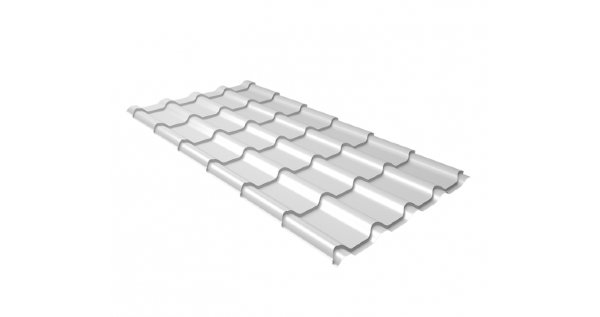 Металлочерепица камея GL 0,5 Quarzit RAL 9003 сигнальный белый купить в Пушкино