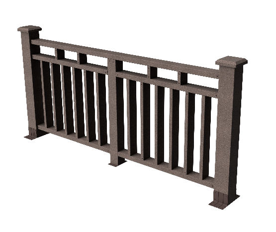 Ограждения декоративное ДПК GRINDERDECO Европа венге купить в Пушкино