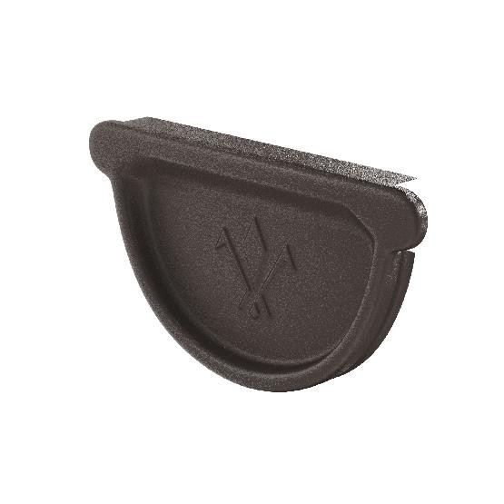 Водосток Aquasistem, Система 125x90 - Заглушка универсальная с резиновым уплотнителем RR 32 Тёмно-коричневый matt купить в Пушкино