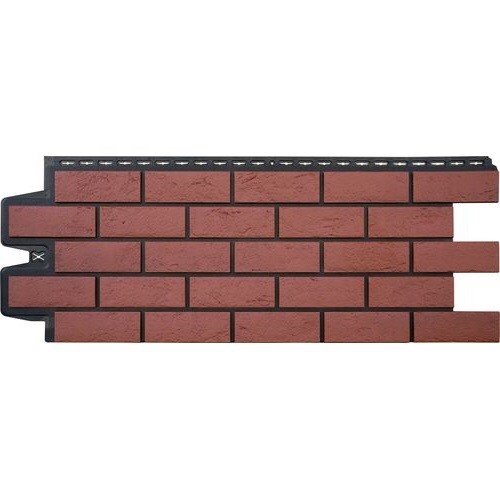 Фасадная панель Grand Line Состаренный кирпич Элит корица (махагон), ШОВ черный купить в Пушкино